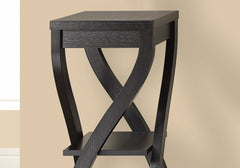 Accent Table, Side, End, Plant Stand, Square, Living Room, Bedroom, Brown Laminate, Contemporary, Modern