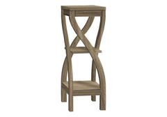 Accent Table, Side, End, Plant Stand, Square, Living Room, Bedroom, Brown Laminate, Contemporary, Modern