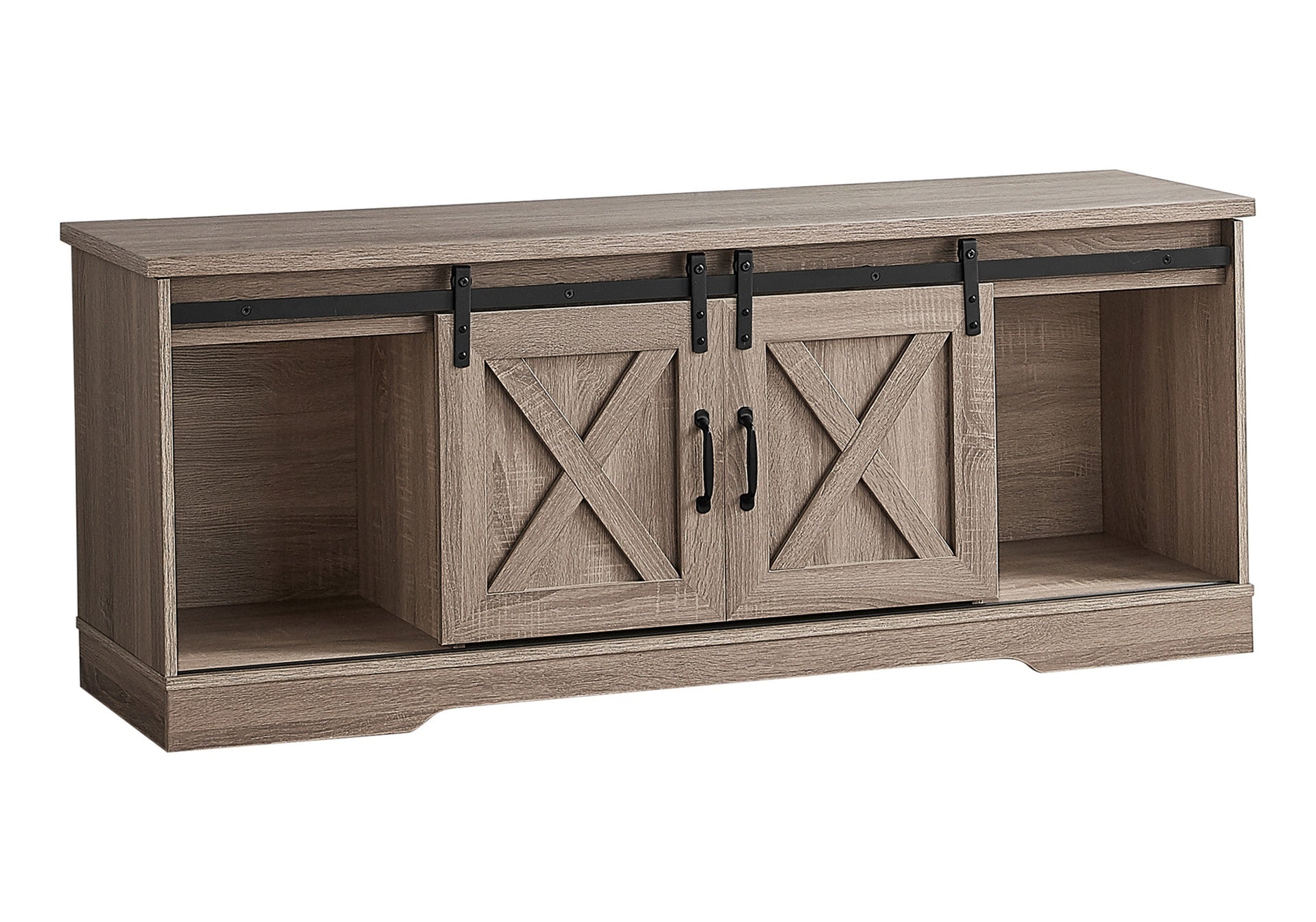 Tv Stand, 60 Inch, Console, Media Entertainment Center, Storage Cabinet, Living Room, Bedroom, Brown Laminate, Transitional