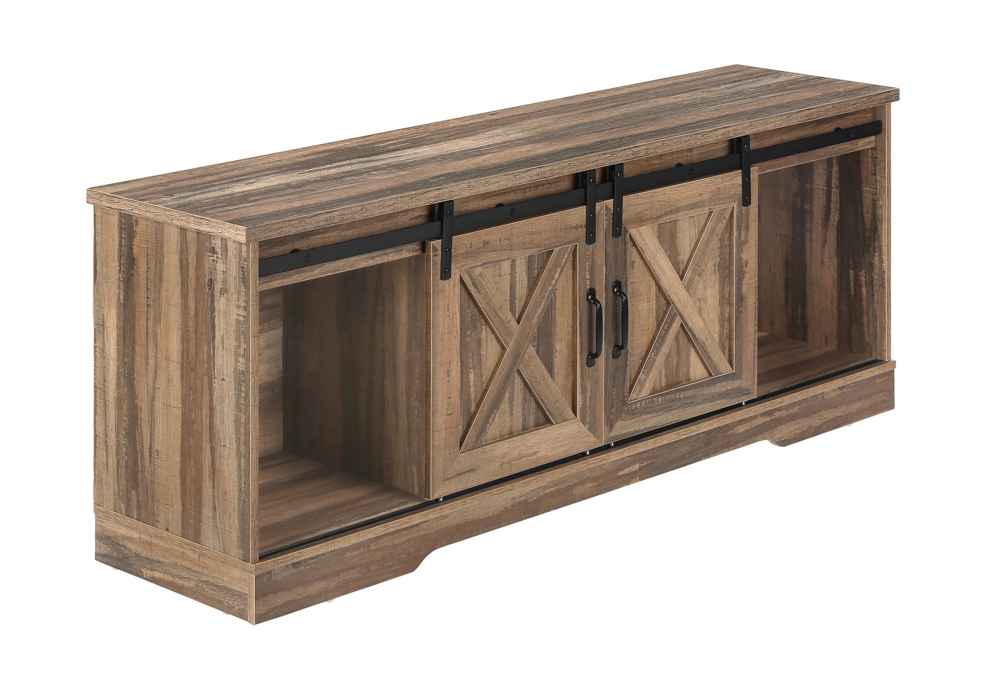 Tv Stand, 60 Inch, Console, Media Entertainment Center, Storage Cabinet, Living Room, Bedroom, Brown Laminate, Transitional