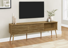 Tv Stand, 72 Inch, Media Entertainment Center, Storage Cabinet, Console, Storage Shelves, Bedroom, Living Room, Walnut Laminate, Contemporary, Modern