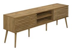 Tv Stand, 72 Inch, Media Entertainment Center, Storage Cabinet, Console, Storage Shelves, Bedroom, Living Room, Walnut Laminate, Contemporary, Modern