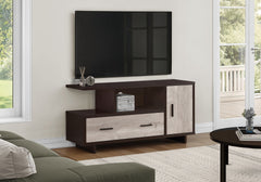 Tv Stand, 48 Inch, Console, Media Entertainment Center, Storage Cabinet, Drawers, Living Room, Bedroom, Brown Laminate, Contemporary, Modern
