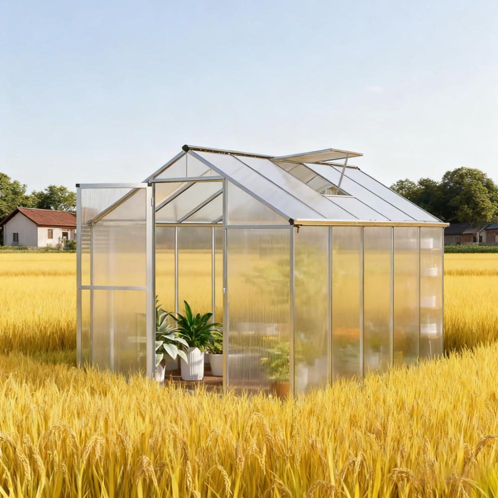 Greenhouse  10' L x 6' W  Greenhouse with Roof Vent