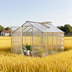 Greenhouse  10' L x 6' W  Greenhouse with Roof Vent