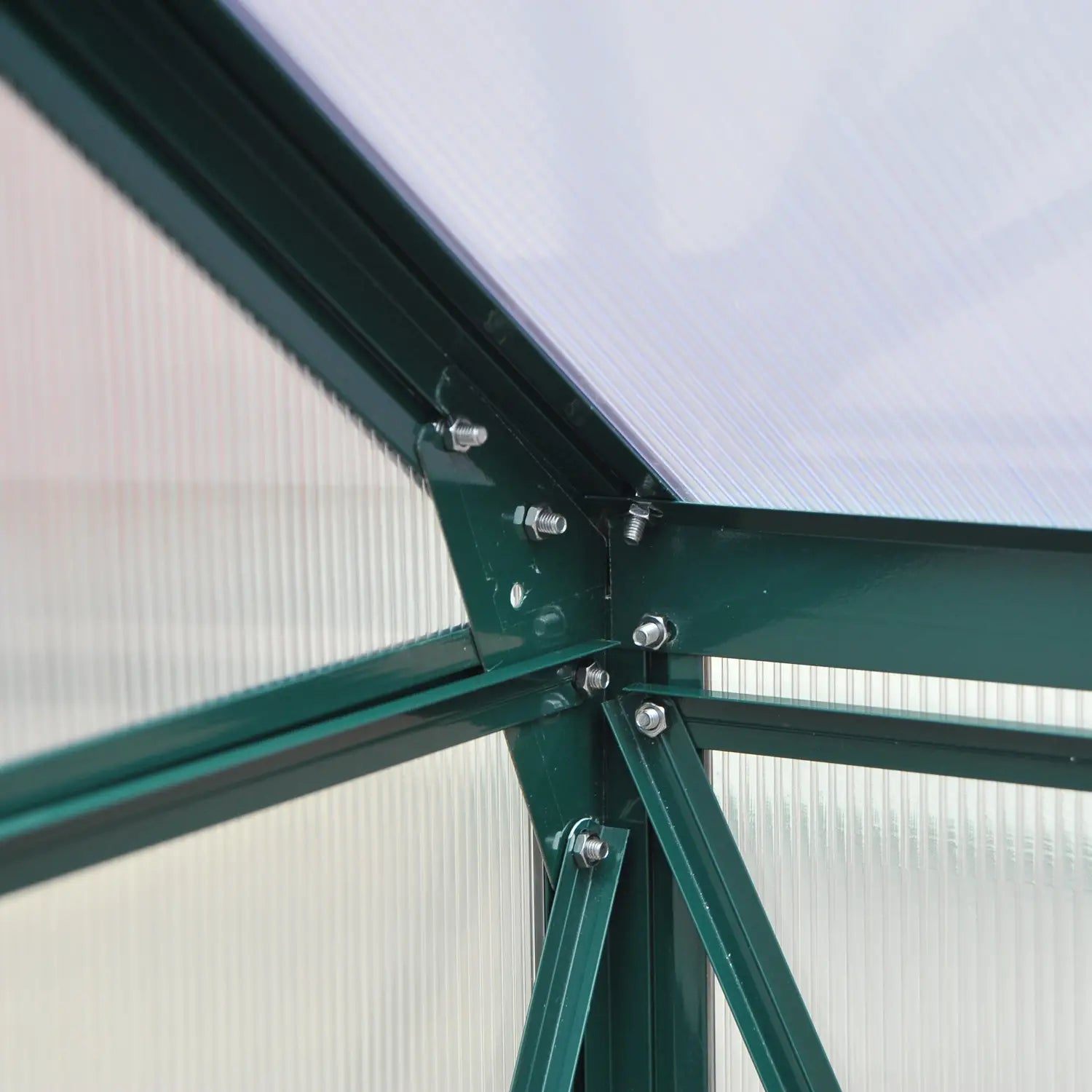 Greenhouse 6' x 6'' for Outdoors, Polycarbonate Greenhouse Aluminum Walk-in Green Houses
