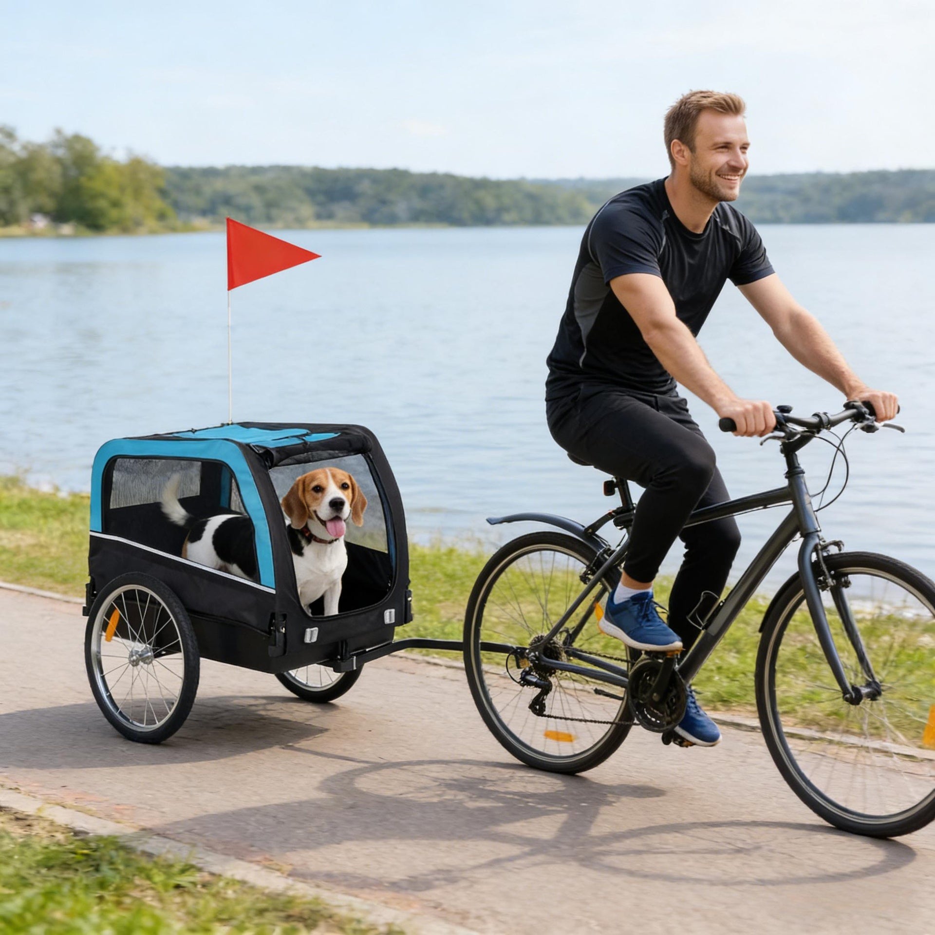 Pet Cart Bicycle Carrier,Dog Bike Trailer,Cat Bike Trailer