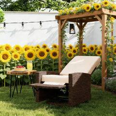 Comfy Swivel Recliner,Outdoor Wicker Swivel Recliner Chair