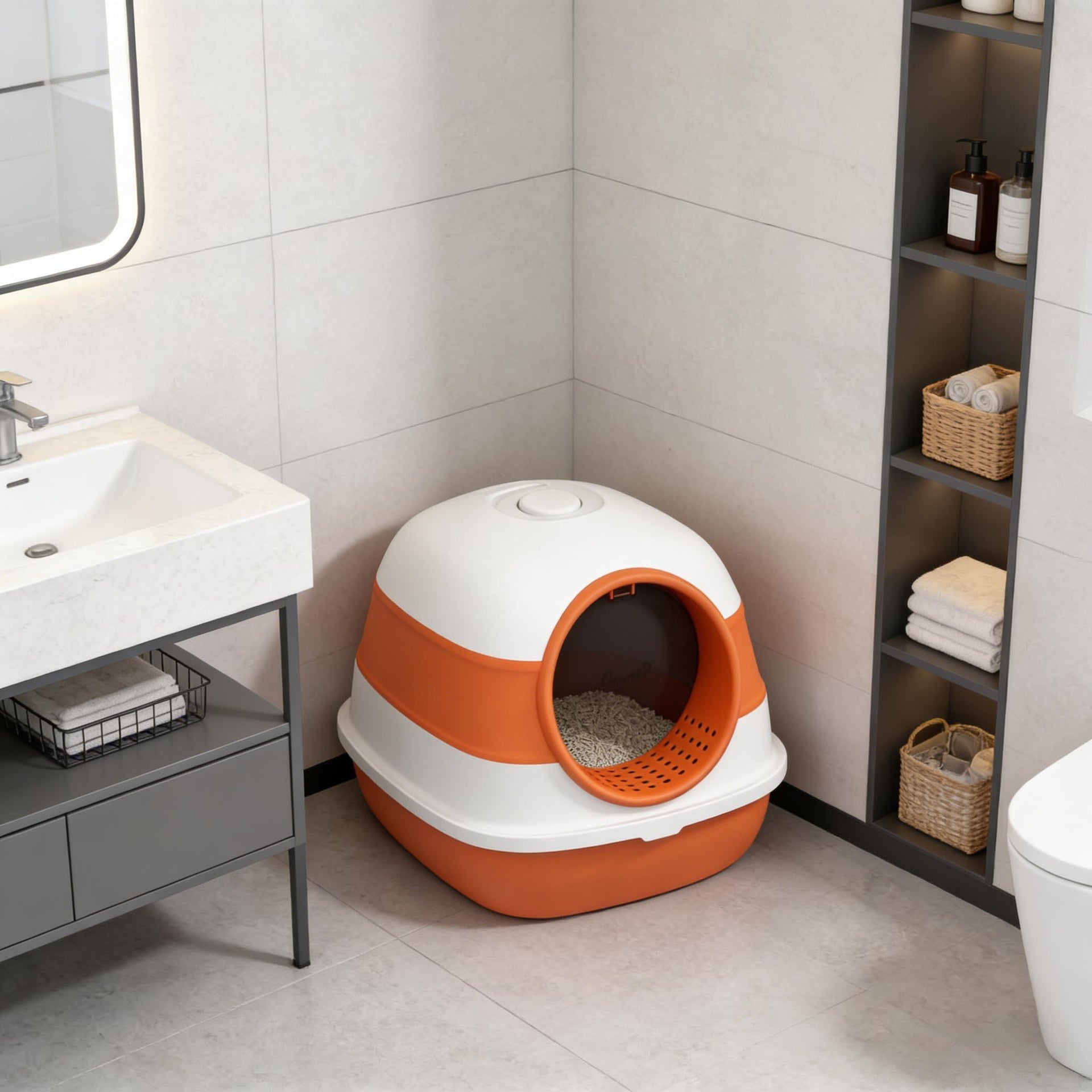Cat Litter Box,Covered Litter Box