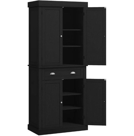 Pantry Storage Cabinet with Doors and Shelves,Kitchen Cabinet,Freestanding Food Pantry Cabinet