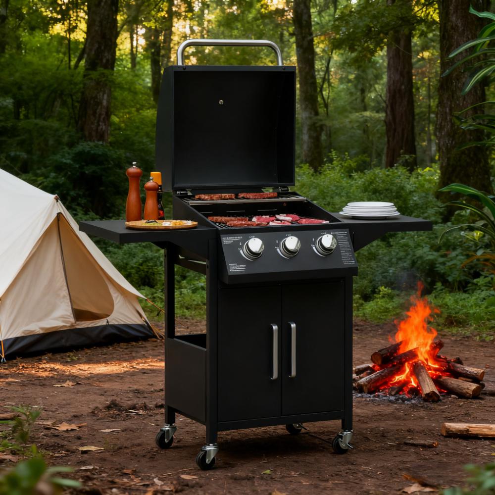 Portable Barbecue w/ Wheels Gas Grill