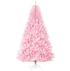 Christmas Trees,Artificial Pink Christmas Trees, with Auto Open, Steel Base, Wide Shape for Indoor Xmas Decoration