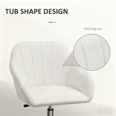 Faux Leather Office Chair, Adjustable Swivel Design for Home Office, Sleek Modern Look & Comfy Seating