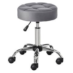 Office Chair Round Rolling Stool with Height Adjustable Lift, Vanity Chair