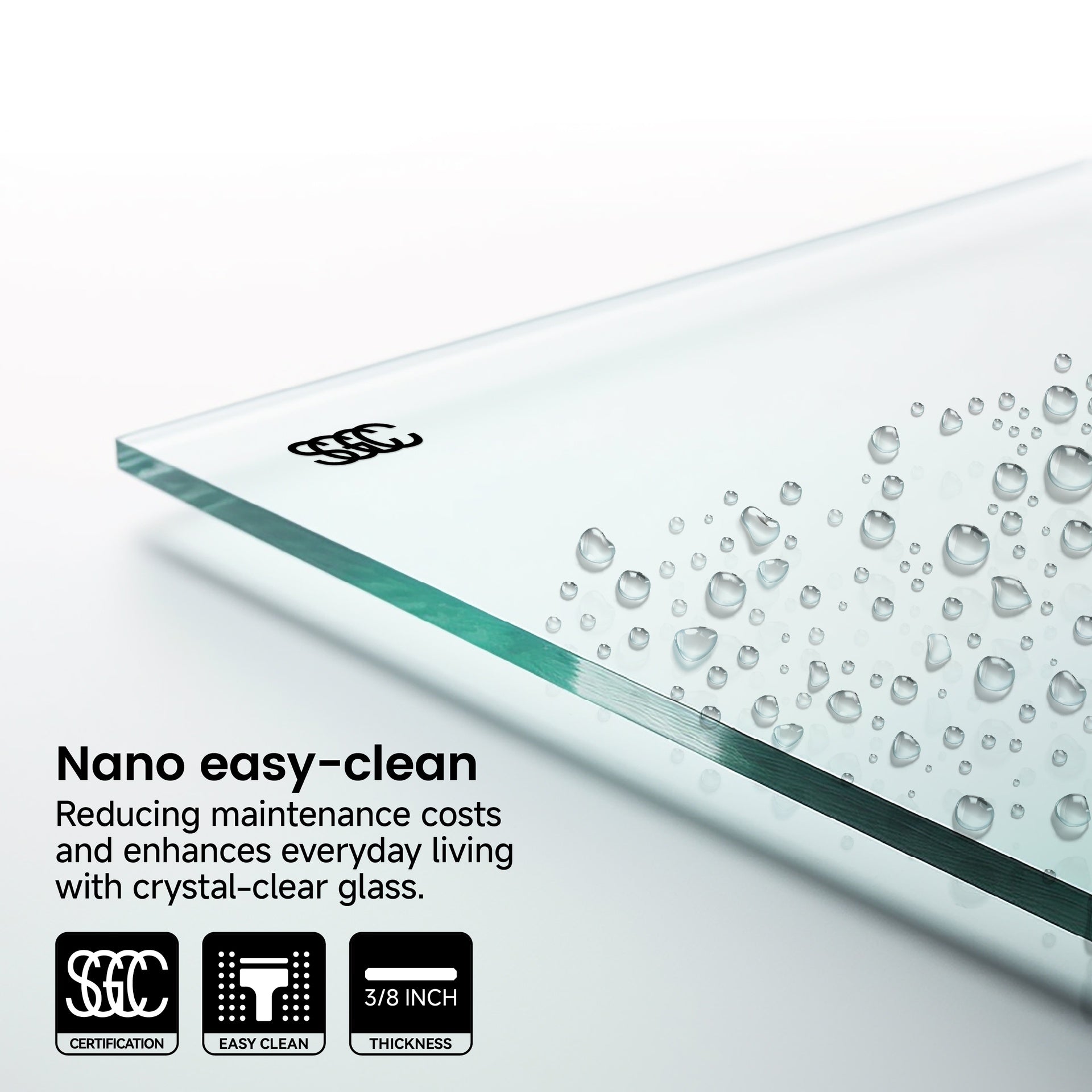 60*79" Frameless Double Sliding Shower Door, Double Shower Door, 3/8″ (10mm) SGCC Tempered Glass, Stainless Steel