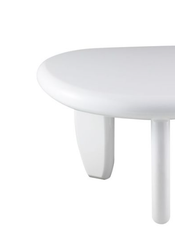 Wylie White High Gloss End Table