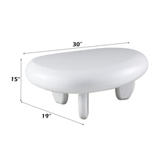 Wylie White High Gloss End Table