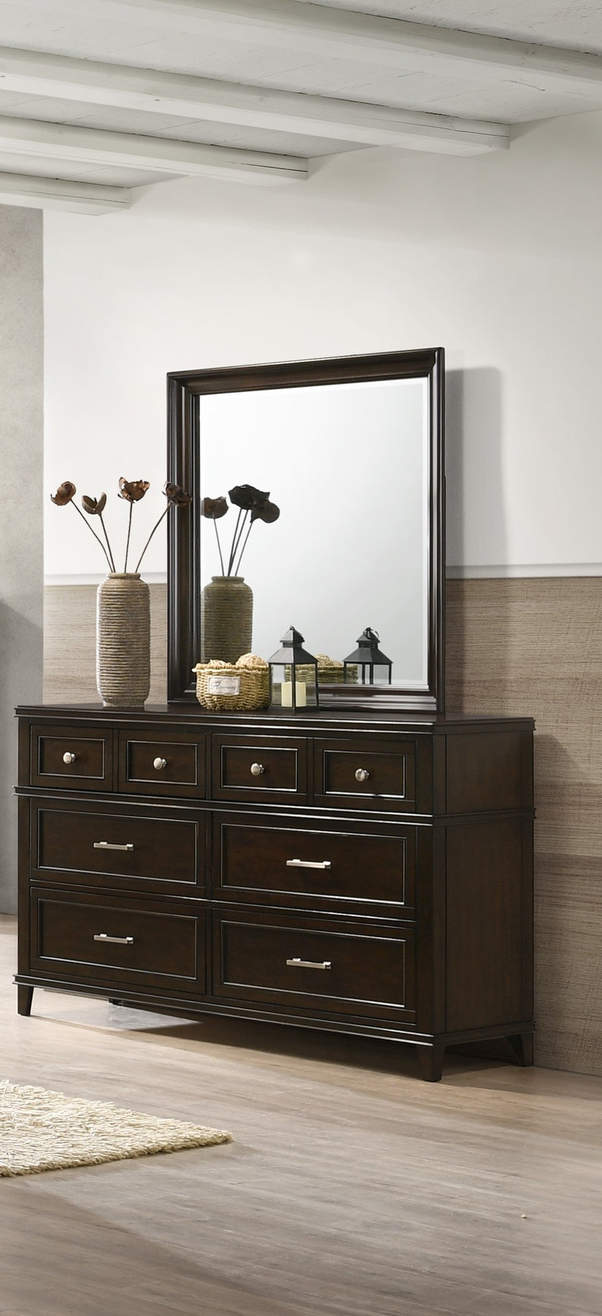 Merlot Square Mirror