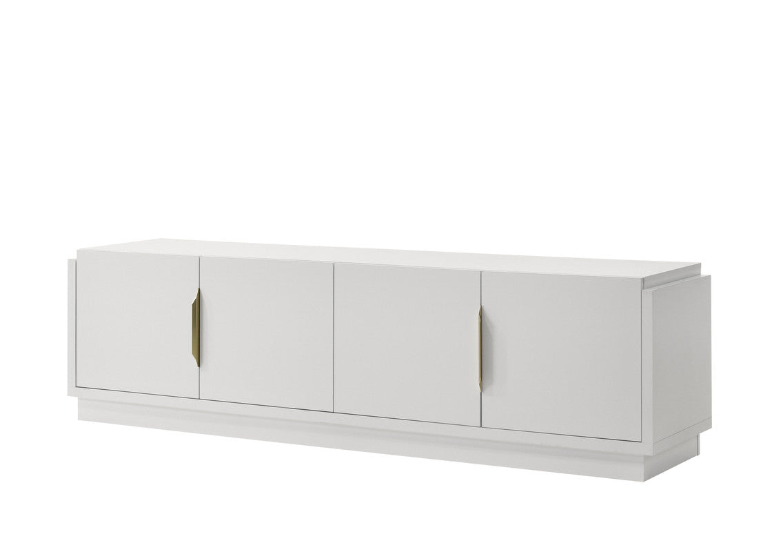 Carrington 70"W White 4-Door TV Stand