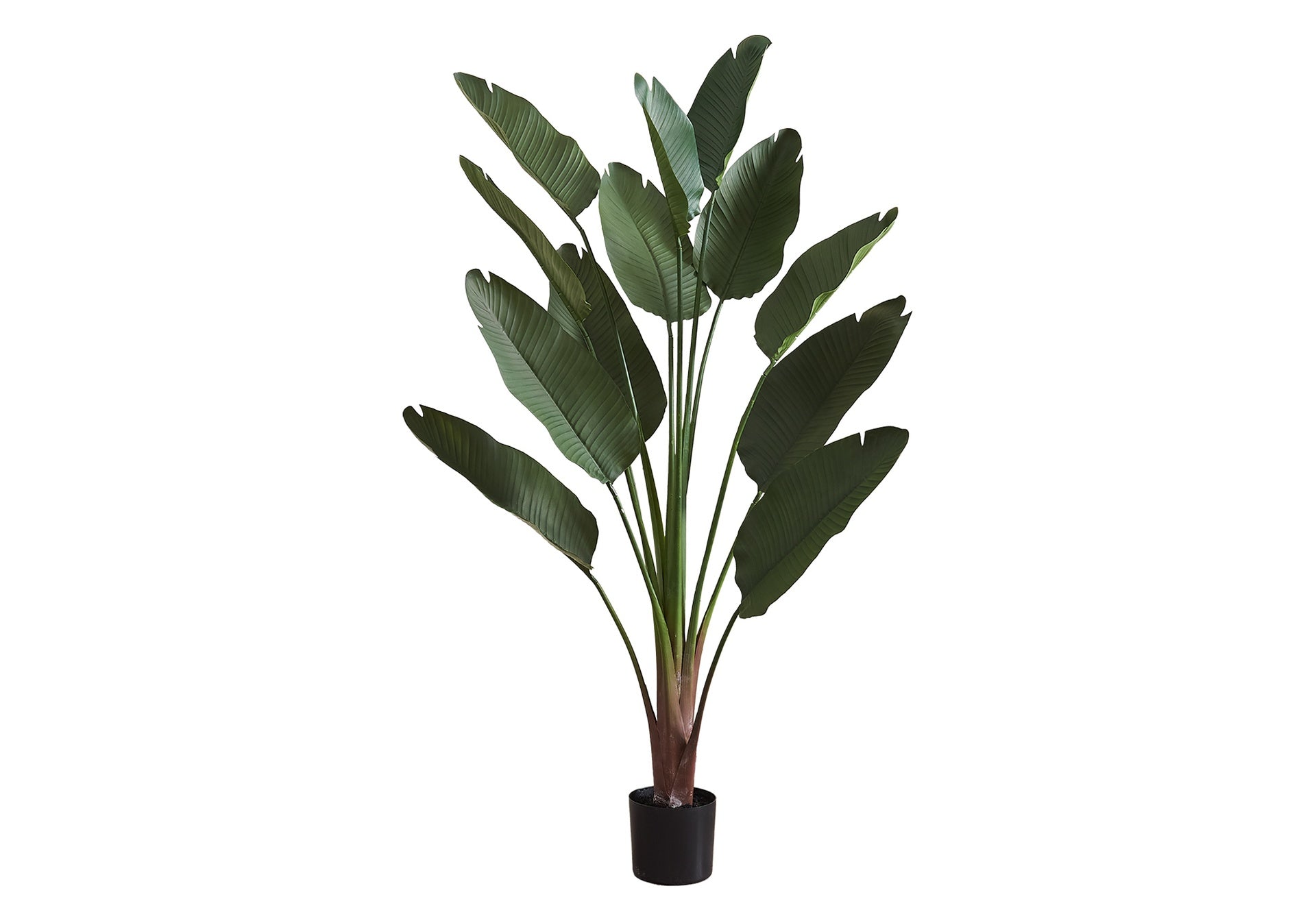 Artificial Plant, 83" Tall, Indoor, Decorative, Floor, Palm Tree, Real Touch, Green Leaves, Black Pot