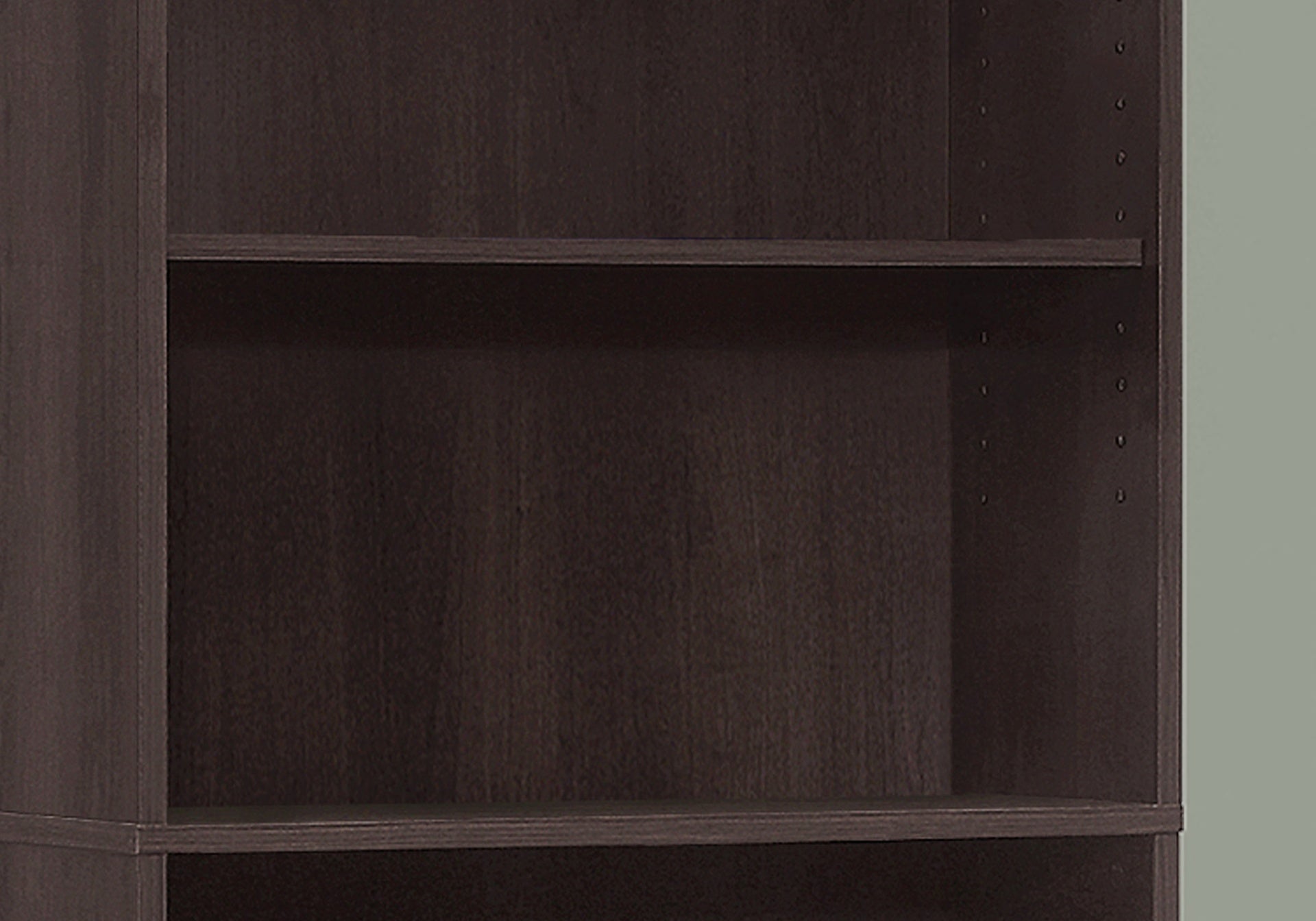 Bookshelf, Bookcase, 6 Tier, 72"h, Office, Bedroom, Brown Laminate, Transitional