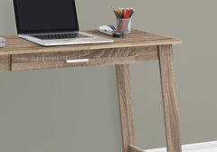 Computer Desk, Home Office, Laptop, Storage Drawers, Work, Brown Laminate, Contemporary, Modern