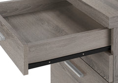 File Cabinet, Rolling Mobile, Storage Drawers, Printer Stand, Office, Work, Brown Laminate, Contemporary, Modern