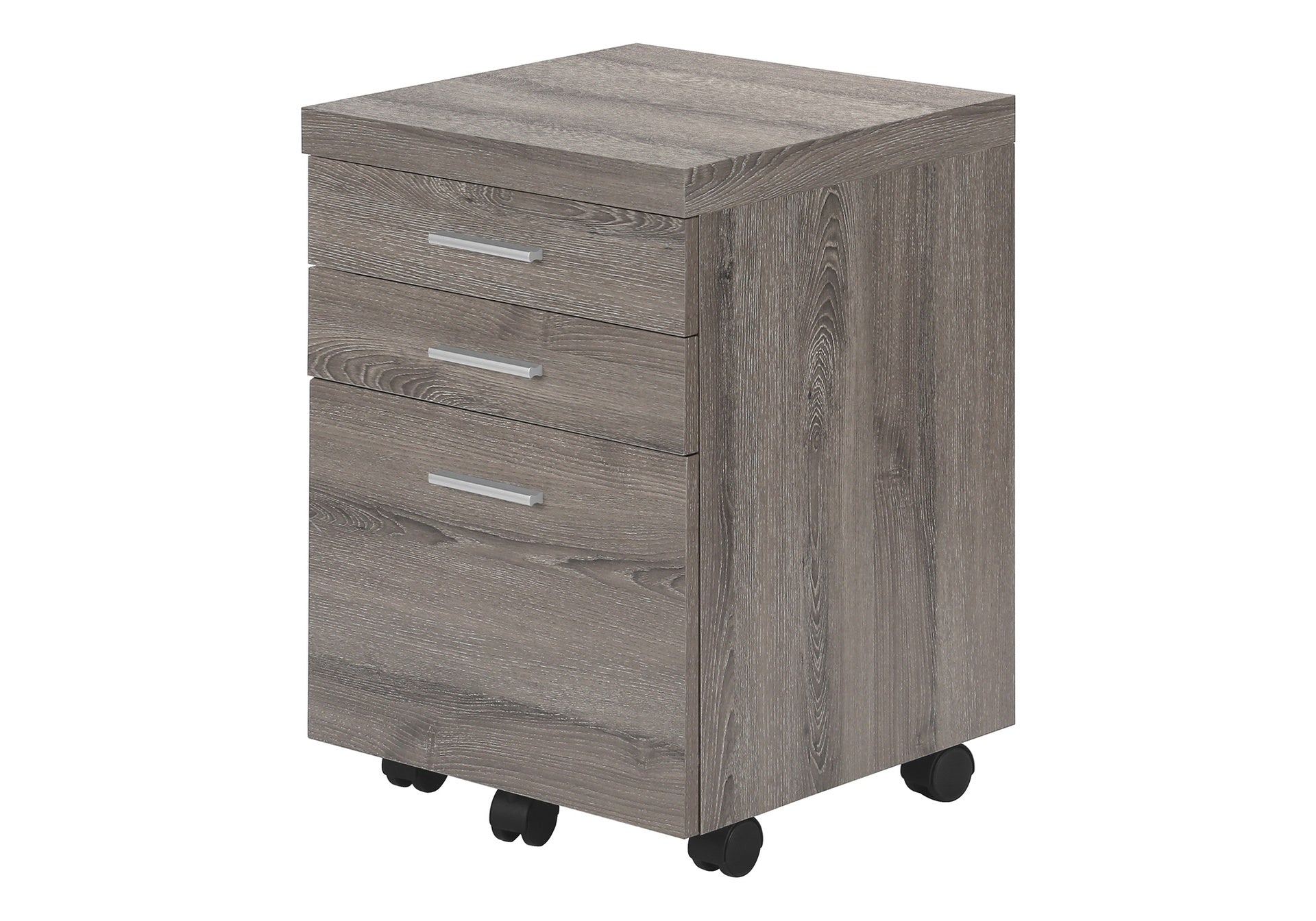 File Cabinet, Rolling Mobile, Storage Drawers, Printer Stand, Office, Work, Brown Laminate, Contemporary, Modern