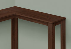 Accent Table, Console, Entryway, Narrow, Corner, Living Room, Bedroom, Brown Laminate, Contemporary, Modern