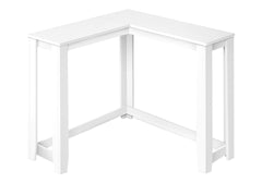 Accent Table, Console, Entryway, Narrow, Corner, Living Room, Bedroom, White Laminate, Contemporary, Modern