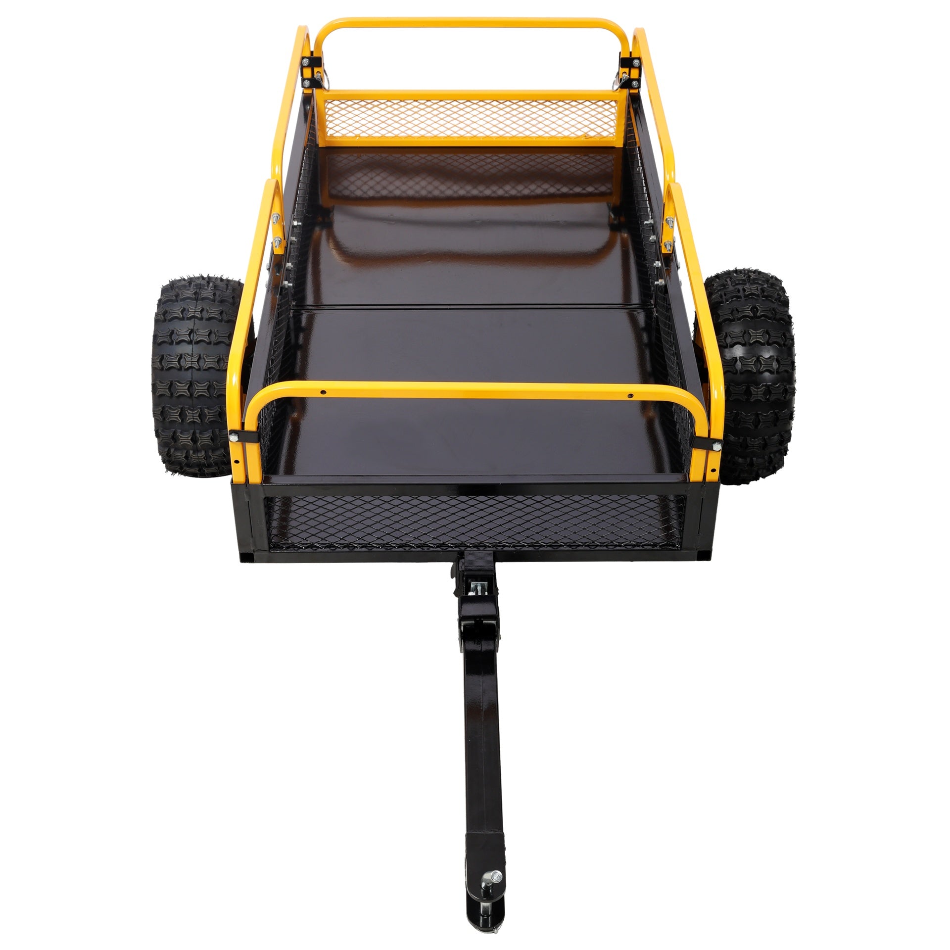 Heavy-Duty Tow-Behind Dump Cart 1000 lbs Load Capacity for ATV UTV Lawn Mower Tractor Yard Garden Farm Hauling