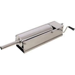 7L/15LBS Horizontal Sausage Stuffer,Stainless Steel,Manual Sausage Maker,With 4PCS Filling Nozzles, For Home & Commercial Use