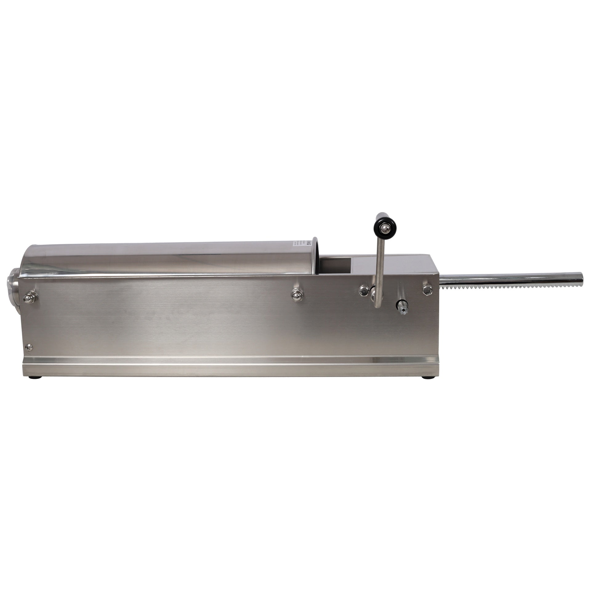 7L/15LBS Horizontal Sausage Stuffer,Stainless Steel,Manual Sausage Maker,With 4PCS Filling Nozzles, For Home & Commercial Use