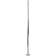 8FT Heavy Duty Stainless Steel Canopy Pole With Base Plate,Suitable for Garden,Yard,Patio,Playground