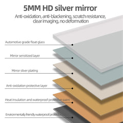 70" x 31" Full Length mirror black  Aluminum Alloy Frame, leaning or Wall Mounted, High Definition, Shatter-Proof, Ideal for Bedroom, Living Room, Corridor - Modern Home Decor