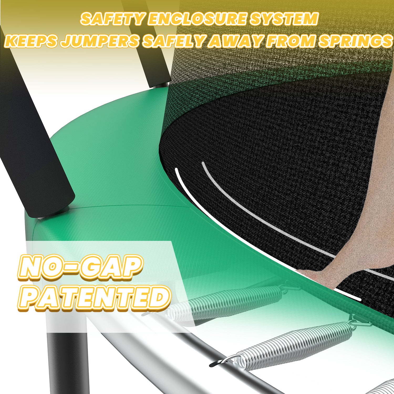 12FT Recreational Kids Trampoline with Safety Enclosure Net & Ladder and flag parts ,Outdoor Recreational Trampolines