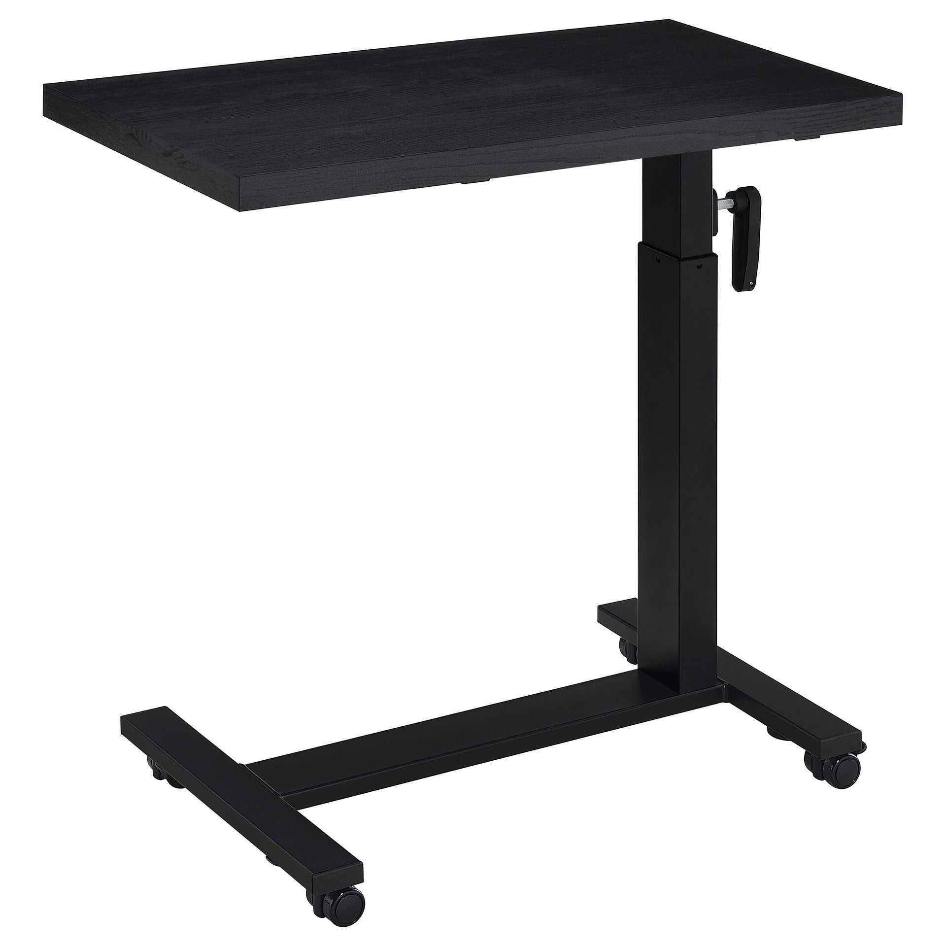 Geary Black Height Adjustable Mobile Bedroom C-Table