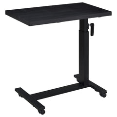 Geary Black Height Adjustable Mobile Bedroom C-Table