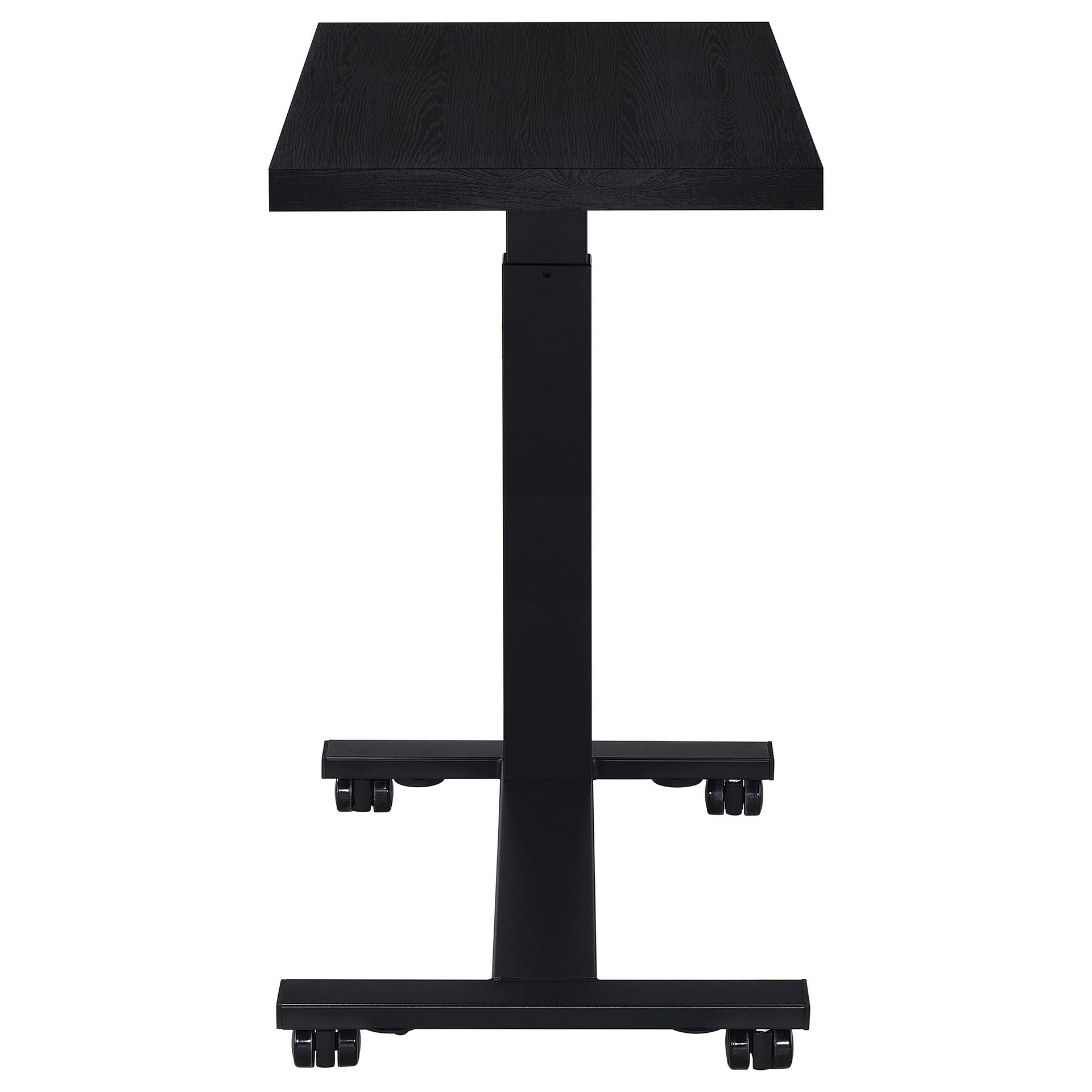 Geary Black Height Adjustable Mobile Bedroom C-Table