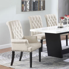 Norwich Sand Upholstered Dining Arm Chair
