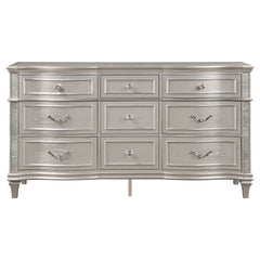 Katerina Silver Oak 9-drawer Dresser with Removable Jewelry Tray