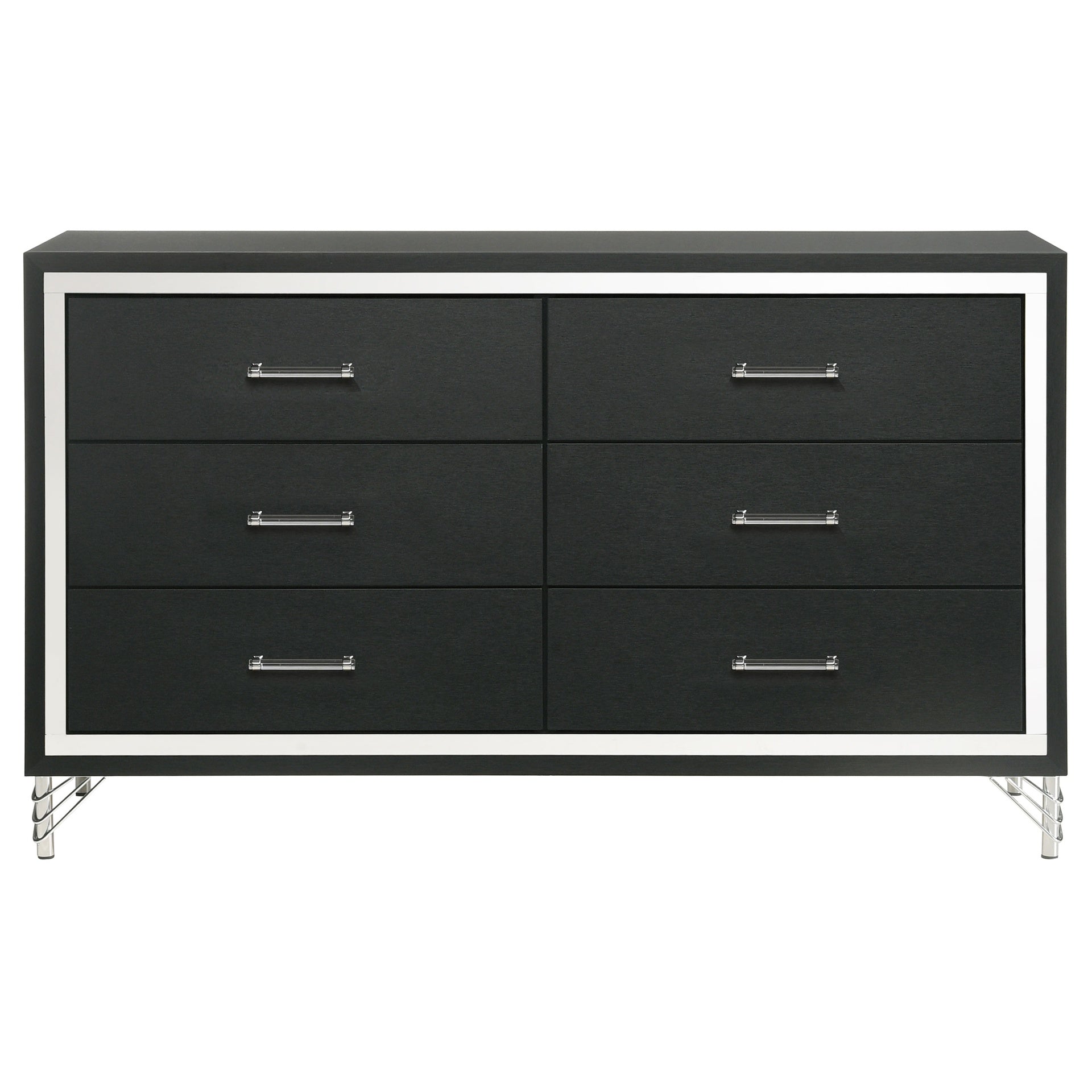 Malcolm Black 6-drawer Dresser Cabinet