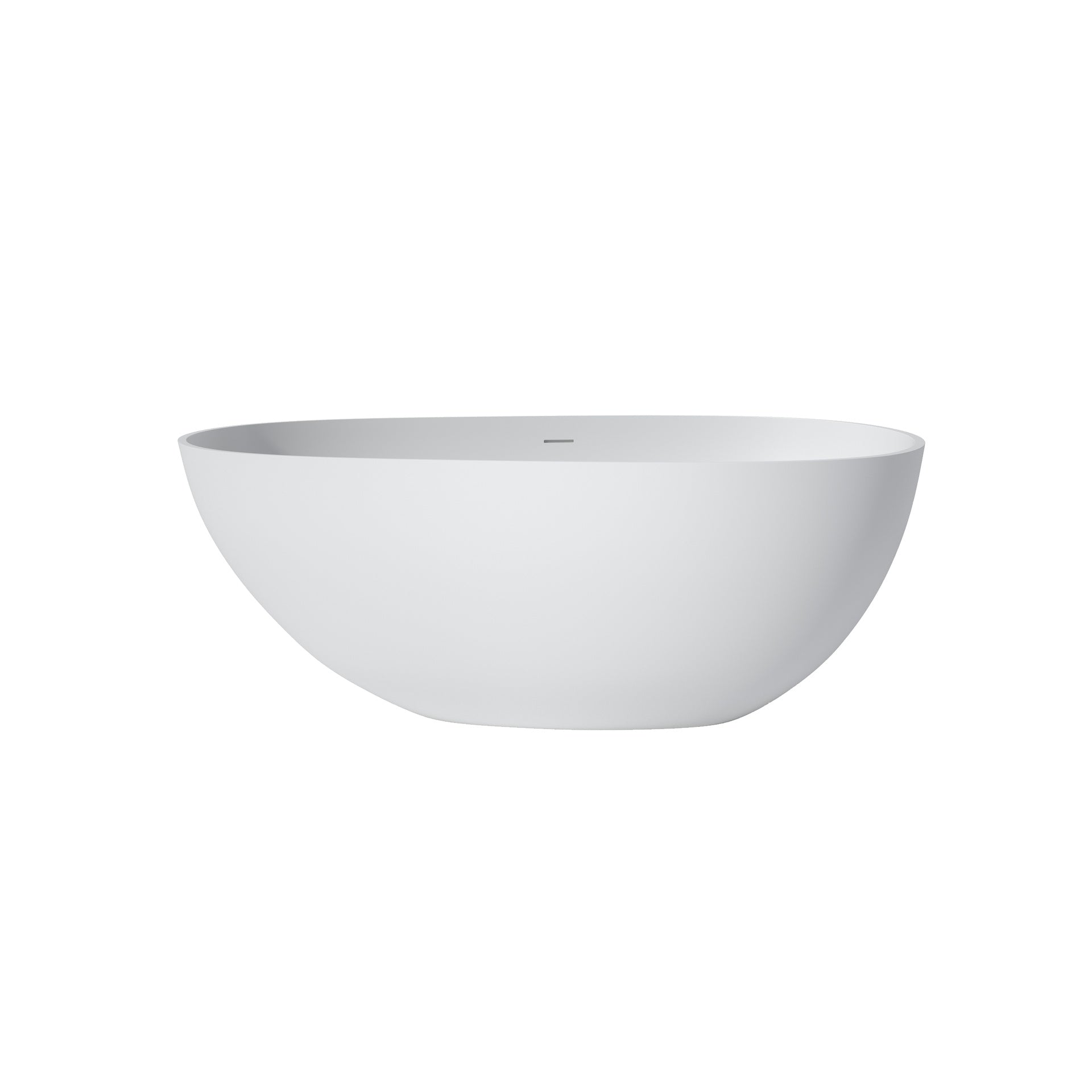 59" Premium Solid Surface Deep Soaking Bathtub