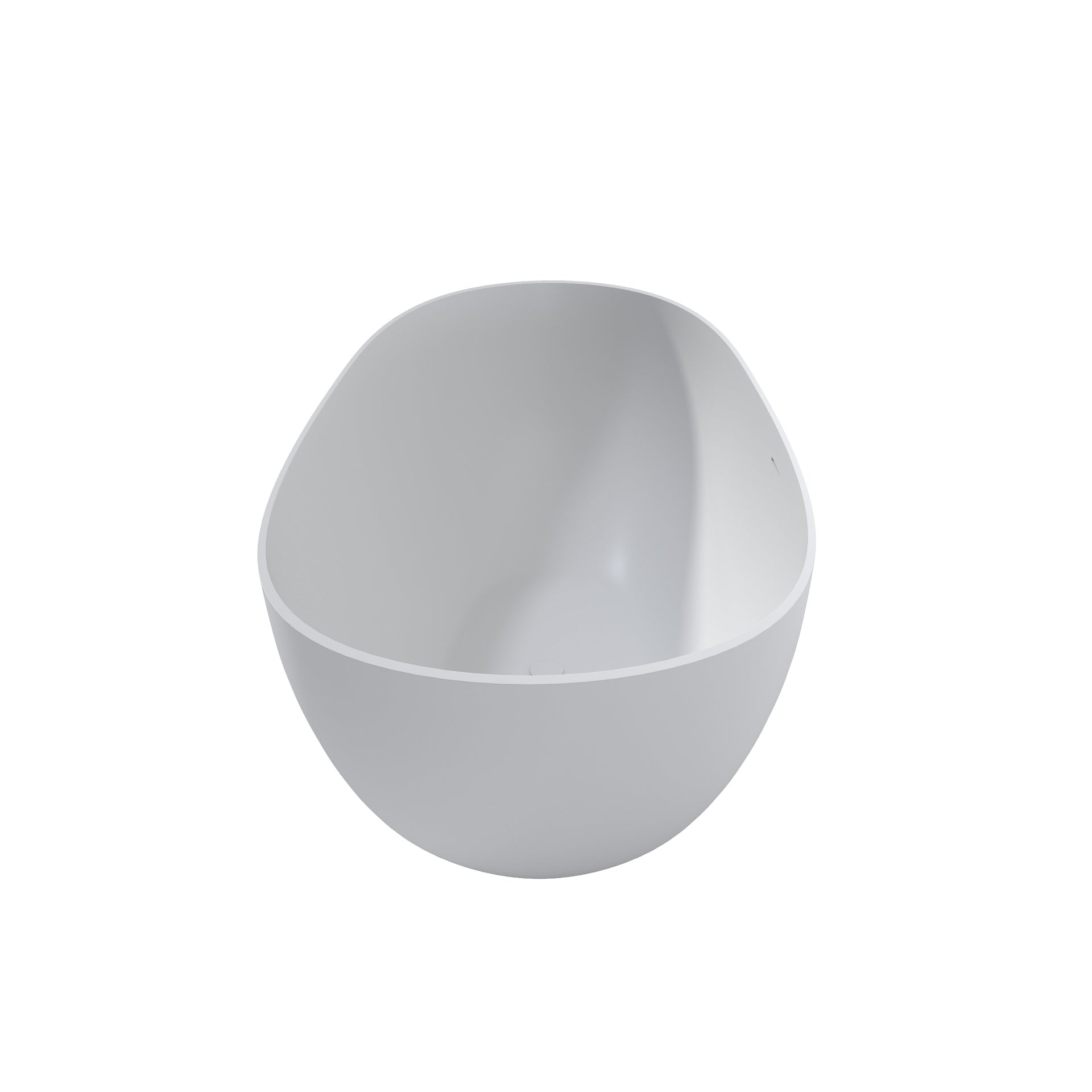59" Premium Solid Surface Deep Soaking Bathtub