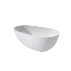 59" Premium Solid Surface Deep Soaking Bathtub