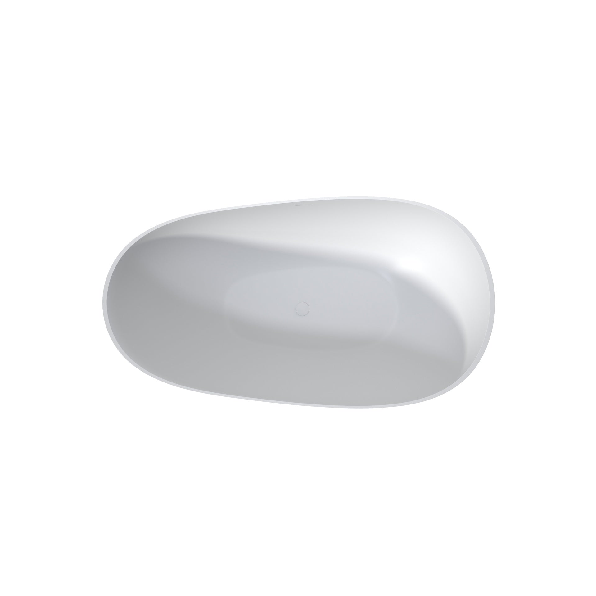59" Premium Solid Surface Deep Soaking Bathtub