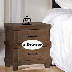 Adams  Antique Oak Finish Nightstand