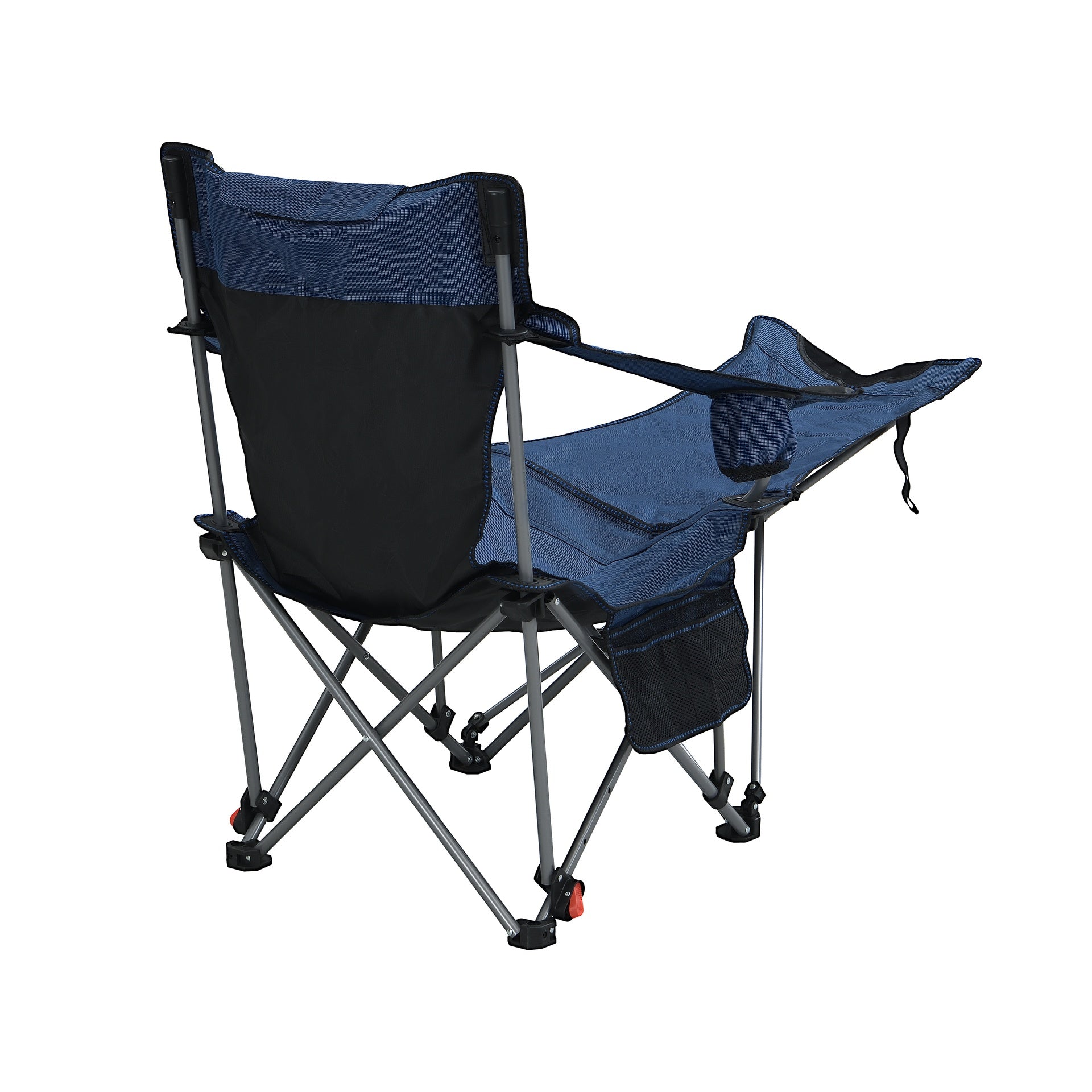 Outdoor Camping Chairs Folding/Portable/Adjustable reclining chair(Three-level adjustment), Side Pockets & Cup Holder,Carry Bag,Dark Blue