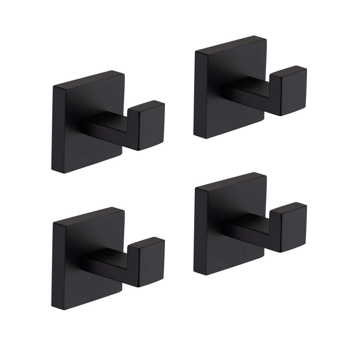 4 Pack Wall-Mounted Stainless Steel Bathroom Towel Hooks/Coat Hooks for Bathroom, Bedroom, Kitchen
