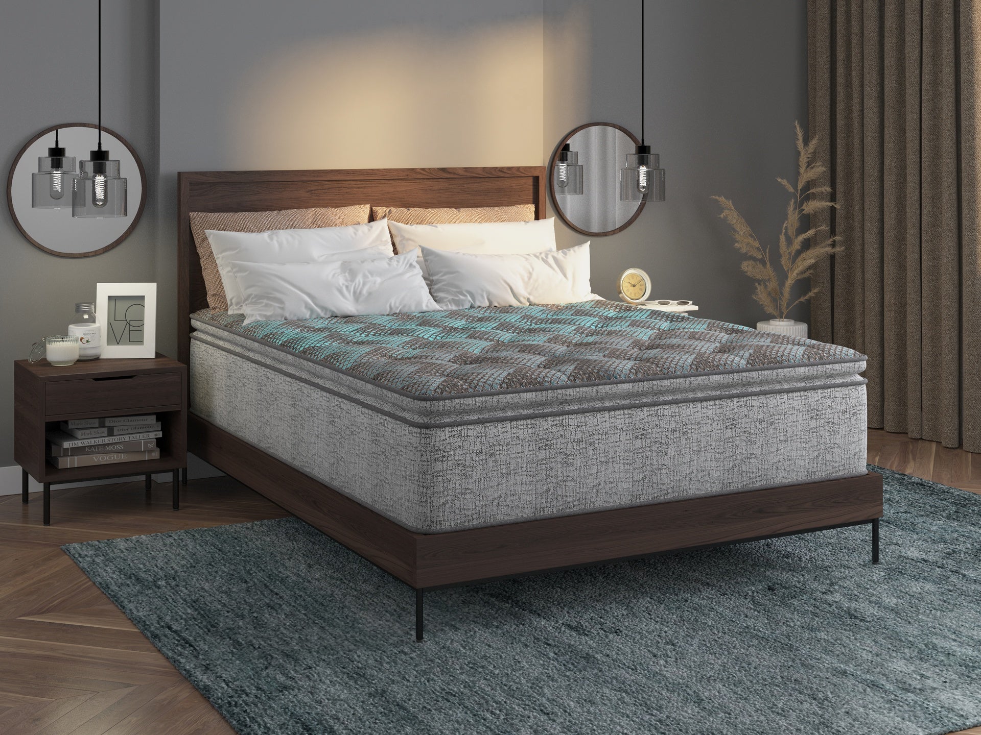 Restonic Comfort Care 10" Hybrid, Euro Top,  Individual Pocketed Coil Mattress , Plush Comfort, Full